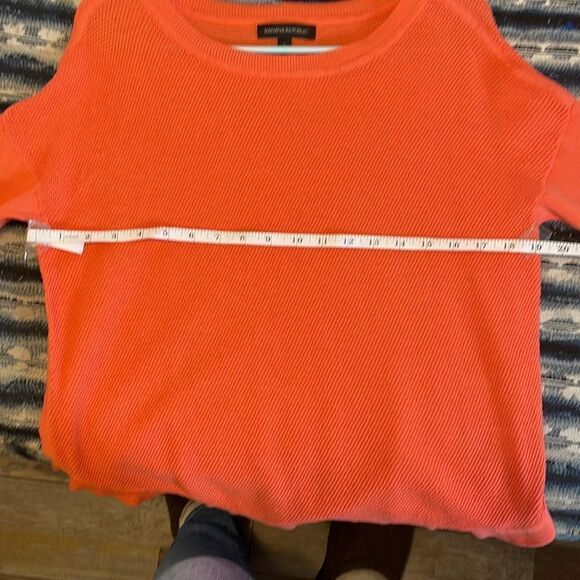 Banana Republic orange super cute knit sweater with 3/4 sleeves size S - Picture 6 of 8